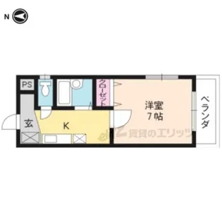 ビュ?テラスK【101号室】の間取り