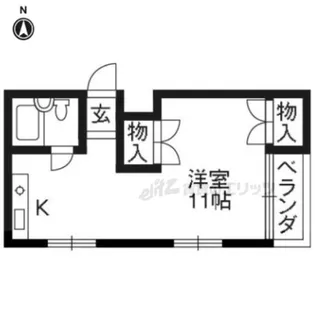ルポール麩屋町【302号室】の間取り