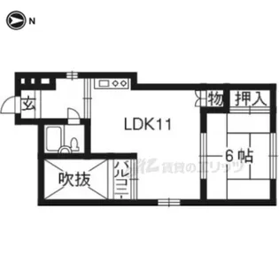 ルポール麩屋町【301号室】の間取り