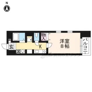 ディクティ三条【202号室】の間取り