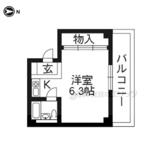 エクセレントビル夷川【205号室】の間取り