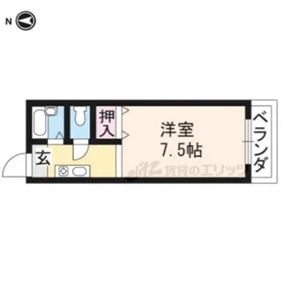 リバージュYMH【107号室】の間取り