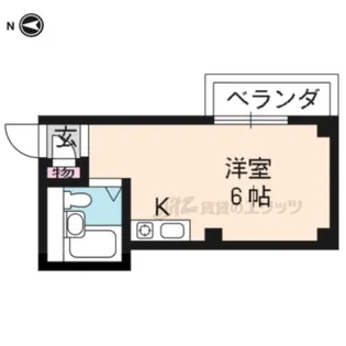 アビーロード山科【201号室】の間取り