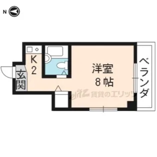 ラ・ビスタ【201号室】の間取り