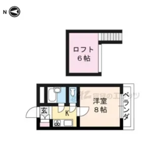 エクセレント丸太町【504号室】の間取り