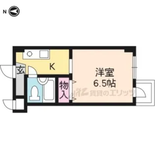 シェモワキタガワ【305号室】の間取り