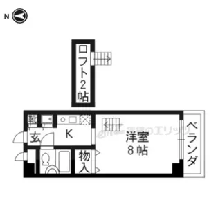 今出川アイビーハウス【405号室】の間取り