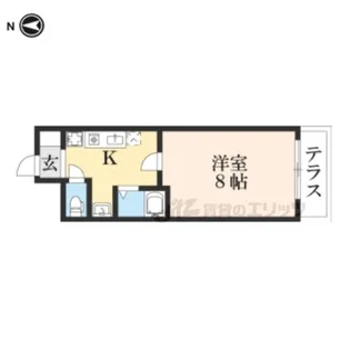 今出川アイビーハウス【102号室】の間取り