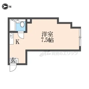 青木マンション【303号室】の間取り