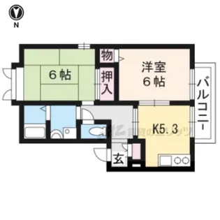 びれっじきさらぎ?【1階】の間取り