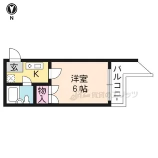 ラ・シャンブル【401号室】の間取り