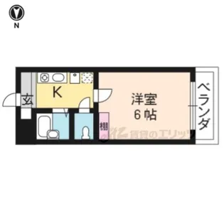 ラ・シャンブル【202号室】の間取り