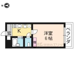 ラ・シャンブル【207号室】の間取り