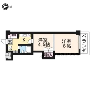 アビタ上賀茂【403号室】の間取り