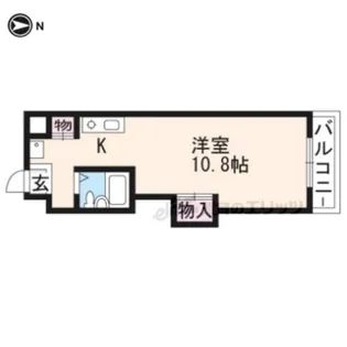 アビタ上賀茂【402号室】の間取り