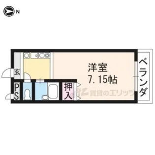 アンシャンテ滝村【501号室】の間取り