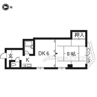 ルプティジュール【401号室】の間取り