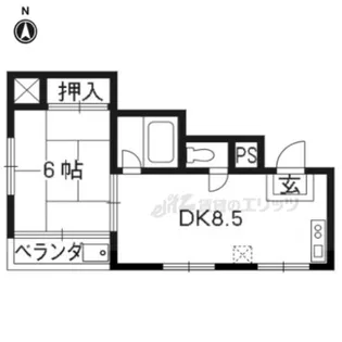 ル・プティジュール【2階】の間取り