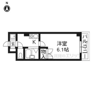D’s LYRA【206号室】の間取り