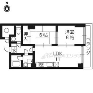 エスポワール桃栄【205号室】の間取り