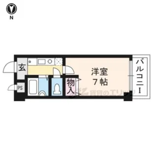 ツインズ・スクエア ウエスト【2階】の間取り