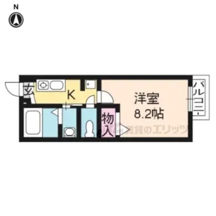 メゾン・ド・深草エル【217号室】の間取り