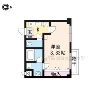 プラネシア星の子山科駅前【4階】の間取り