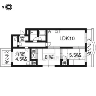 「サンパレス」【2階】の間取り