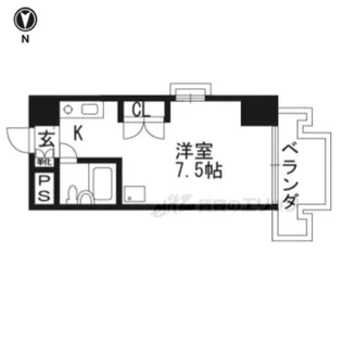 サンヒルズハウス【606号室】の間取り