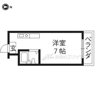 ル マインハウス【2011号室】の間取り