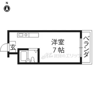 ル マインハウス【2015号室】の間取り