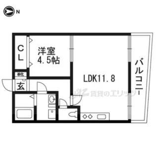 サンサンライフ大久保【B101号室】の間取り