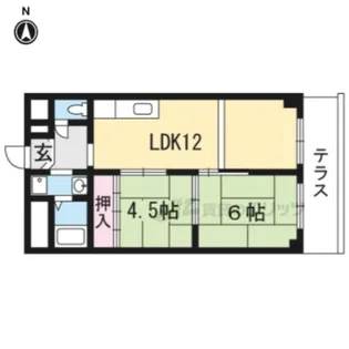 シャトー高野【308号室】の間取り