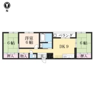 シャトー高野【402号室】の間取り