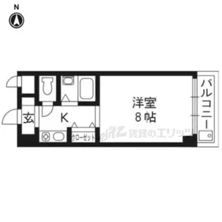 ウエストヒルズ【211号室】の間取り