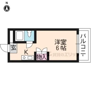 天神朝陽マンション【310号室】の間取り