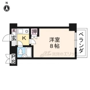 クレール鴨東【308号室】の間取り