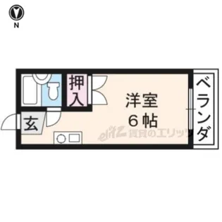 エントピア嵯峨【101号室】の間取り