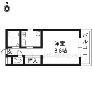 アザレア館【204号室】の間取り