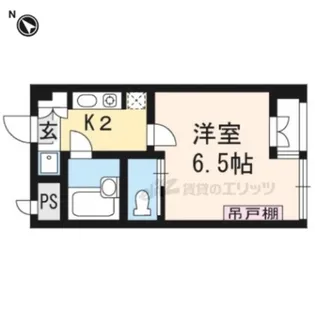 クラール壬生【201号室】の間取り