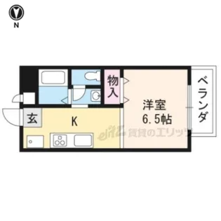 サンビレッジ大北山B棟【109号室】の間取り