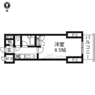 パインフィールド壬生【801号室】の間取り