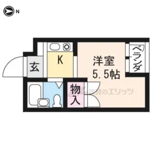プラネシア中立売【405号室】の間取り