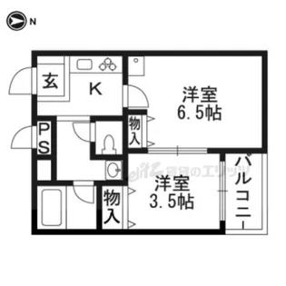 グランパレ【205号室】の間取り
