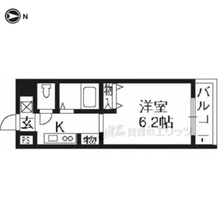 レジデンス西陣【503号室】の間取り