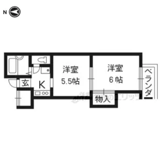 アーバンヒル桃山【1-D号室】の間取り
