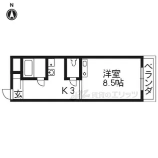 メゾンMUKAIDE【301号室】の間取り