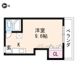 ルミエール蘭【1階】の間取り