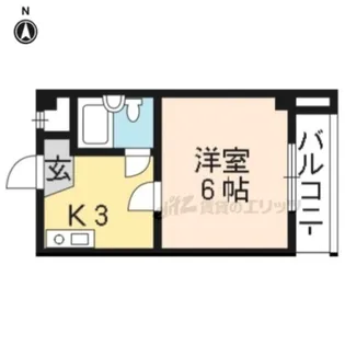 ヴィラ円町【3階】の間取り