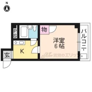 ヴィラ円町【2階】の間取り